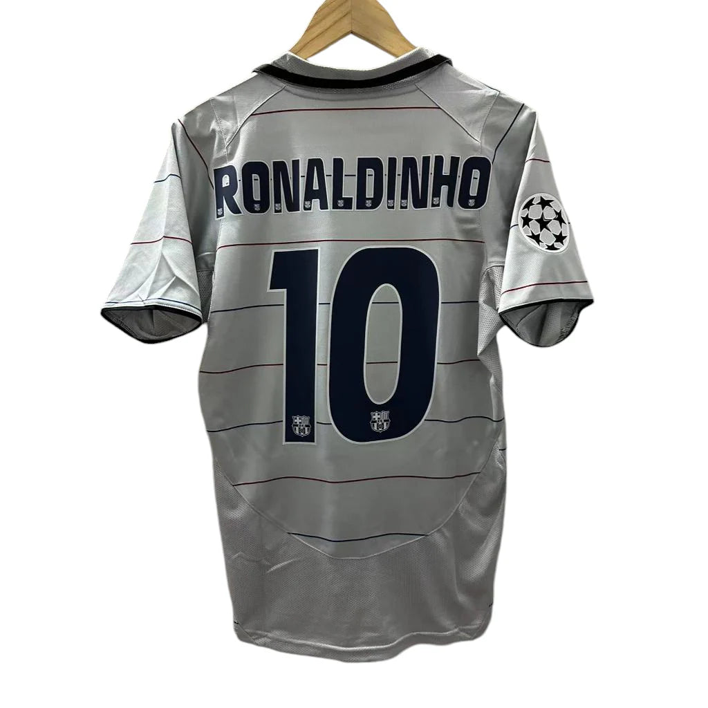 Barcelona Away 'RONALDINHO 10' UCL Version Jersey 04/05